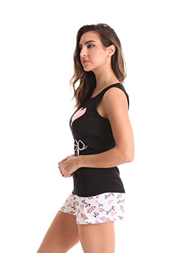 Just Love Women Sleepwear Short Sets Woman Pajamas 6322-10381-BLK-1X