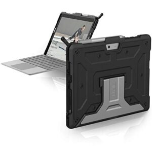 urban armor gear uag designed for microsoft surface go 4/ surface go 3 / surface go 2 / surface go case 10.5" metropolis feather-light rugged aluminum stand military drop tested cover black