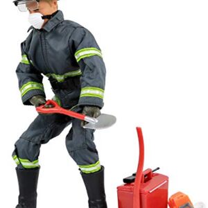 Click N' Play CNP30633 Search & Rescue Firefighter 12"" Action Figure Play Set with Accessories, 12 inches