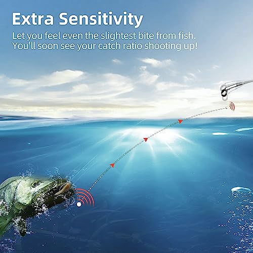 RUNCL PowerFluoro Fishing Line, 100% Fluorocarbon Coated Fishing Line, Hybrid Line - Virtually Invisible, Faster Sinking, Low Stretch, Extra Sensitivity, Abrasion Resistance (300Yds, 5LB(2.3kgs))