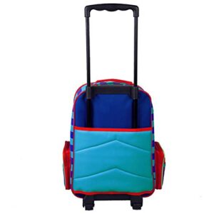 Wildkin Kids Rolling Suitcase for Boys & Girls, Suitcase for Kids Measures 16 x 11.5 x 6 Inches, Kids Luggage is Carry-On Size, Perfect for School & Overnight Travel (Trains, Planes & Trucks)