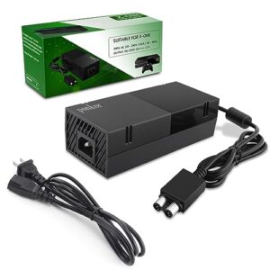 ponkor power supply for xbox one, ac cord replacement power brick adapter 100-240v voltage compatible with xbox one