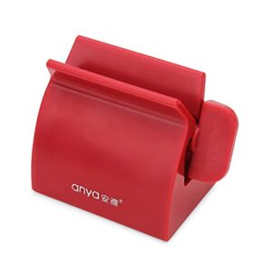 GGGarden BX-924 Anya ABS Creative Bathroom Toothpaste Tube Squeezer Multifunction Tube Dispenser - Purplish Red