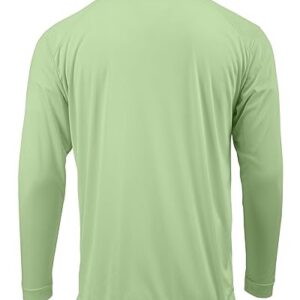 Paragon Mens Long Islander Performance Long Sleeve T-Shirt, M, Neon Lime-1