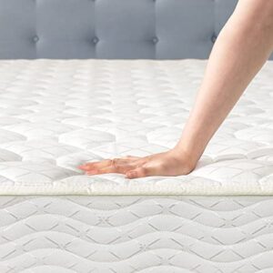 Best Price Mattress 6 Inch Tight Top Innerspring Mattress - Comfort Foam Top with Bonnell Spring Base, CertiPUR-US Certified Foam, Twin,White