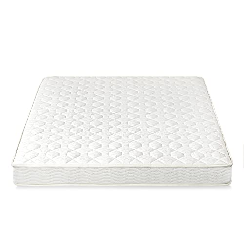 Best Price Mattress 6 Inch Tight Top Innerspring Mattress - Comfort Foam Top with Bonnell Spring Base, CertiPUR-US Certified Foam, Twin,White