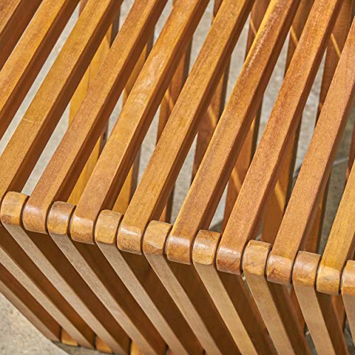 Christopher Knight Home Esme Outdoor Acacia Wood Bench, Teak Finish