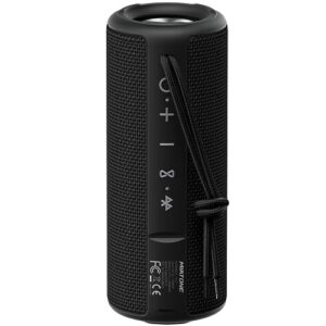 miatone bluetooth speakers, waterproof and portable outdoor wireless speaker (black)