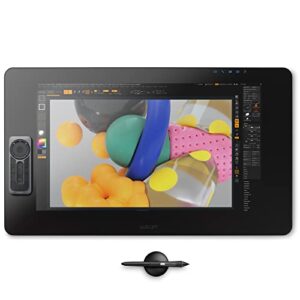 wacom cintiq pro 24 creative pen and touch display – 4k graphic drawing monitor with 8192 pen pressure and 99% adobe rgb (dth2420k0), black