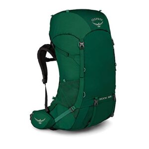 osprey rook 65l men's backpacking backpack, mallard green, one size