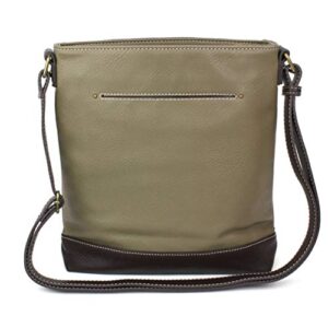 Chala Handbags Sweet Messenger Mid Size Tote Bag Fox Olive