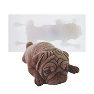 ak art kitchenware pug dog 3d silicone cake mold mousse mould fondant tools cake decorating tools dessert sweet sm-1172