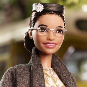 Barbie Inspiring Women Series Rosa Parks Collectible Barbie Doll, Wearing Fashion and Accessories, with Doll Stand and Certificate of Authenticity