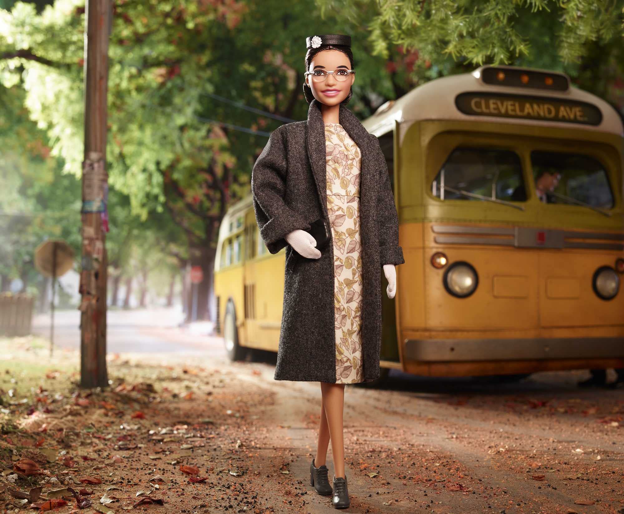 Barbie Inspiring Women Series Rosa Parks Collectible Barbie Doll, Wearing Fashion and Accessories, with Doll Stand and Certificate of Authenticity