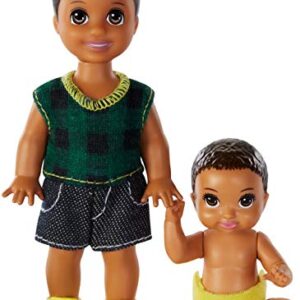 Barbie Skipper Babysitters Inc. Sibling Dolls - Toddler & Baby In Diaper, Ages 3-7