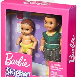 Barbie Skipper Babysitters Inc. Sibling Dolls - Toddler & Baby In Diaper, Ages 3-7