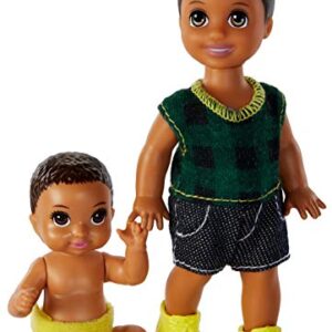 Barbie Skipper Babysitters Inc. Sibling Dolls - Toddler & Baby In Diaper, Ages 3-7