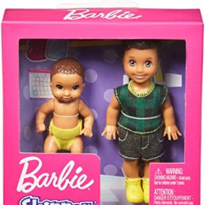 Barbie Skipper Babysitters Inc. Sibling Dolls - Toddler & Baby In Diaper, Ages 3-7