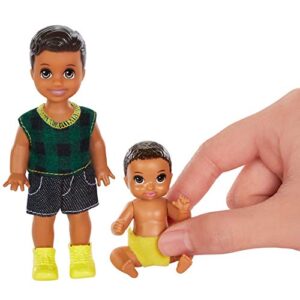 Barbie Skipper Babysitters Inc. Sibling Dolls - Toddler & Baby In Diaper, Ages 3-7