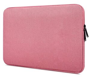 11-11.6-12 inch waterproof laptop sleeve bag compatible with macbook air 11.6/macbook 12 inch, acer chromebook r 11,hp chromebook 11, lenovo asus samsung chromebook 11.6 inch notebook tablet case,pink