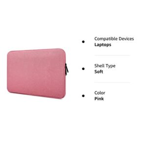 11-11.6-12 Inch Waterproof Laptop Sleeve Bag Compatible with MacBook Air 11.6/MacBook 12 Inch, Acer Chromebook R 11,HP Chromebook 11, Lenovo ASUS Samsung Chromebook 11.6 inch Notebook Tablet Case,Pink