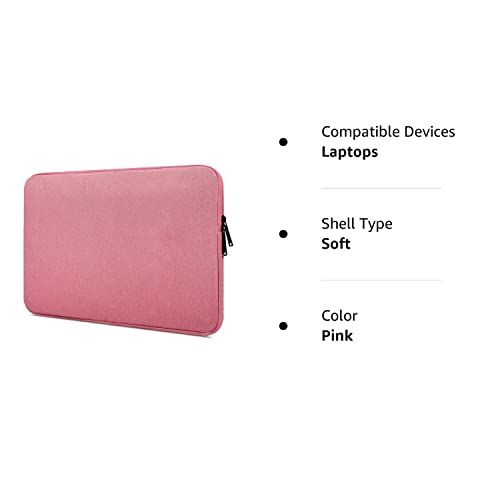 11-11.6-12 Inch Waterproof Laptop Sleeve Bag Compatible with MacBook Air 11.6/MacBook 12 Inch, Acer Chromebook R 11,HP Chromebook 11, Lenovo ASUS Samsung Chromebook 11.6 inch Notebook Tablet Case,Pink