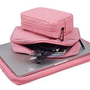 11-11.6-12 Inch Waterproof Laptop Sleeve Bag Compatible with MacBook Air 11.6/MacBook 12 Inch, Acer Chromebook R 11,HP Chromebook 11, Lenovo ASUS Samsung Chromebook 11.6 inch Notebook Tablet Case,Pink
