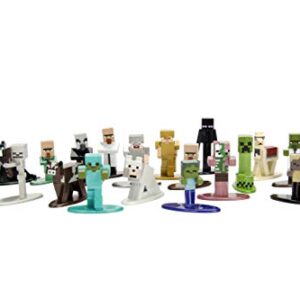 JADA Minecraft 20-Pack Wave 1 Nano METALFIGS 1.65" Die - Cast Figures, Multicolor (30125)