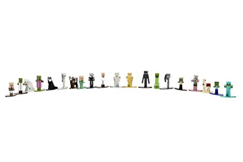 JADA Minecraft 20-Pack Wave 1 Nano METALFIGS 1.65" Die - Cast Figures, Multicolor (30125)