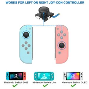 Veanic Replacement Joystick Analog Thumb Stick Repair Kit for Nintendo Switch/Switch OLED Model/Switch Lite Joy-Con Controller - Include Y1.5, Cross Screwdriver, Pry Tools + 2 Thumbstick Caps