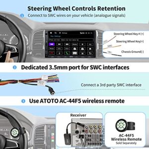 [Upgrade] ATOTO Double Din Car Stereo with Wireless CarPlay,Wireless Android Auto,7in IPS Touchscreen,Bluetooth,Phone Mirroring,HD LRV Camera,USB Video & Audio,F7G2A7WE-S01