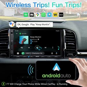 [Upgrade] ATOTO Double Din Car Stereo with Wireless CarPlay,Wireless Android Auto,7in IPS Touchscreen,Bluetooth,Phone Mirroring,HD LRV Camera,USB Video & Audio,F7G2A7WE-S01