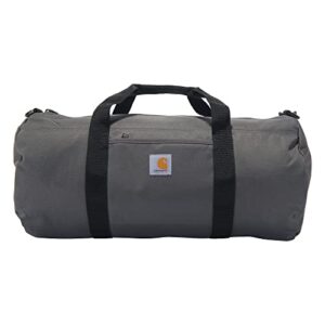 carhartt trade series 2-in-1 packable duffel with utility pouch, grey, medium (21.5-inch)