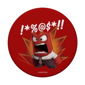 Disney Pixar Inside Out Anger Curse Word PopSockets Standard PopGrip