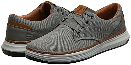 Skechers mens Skechers Men s Moreno Canvas Oxford Shoe, Beige (Tpe 578), 10.5 US