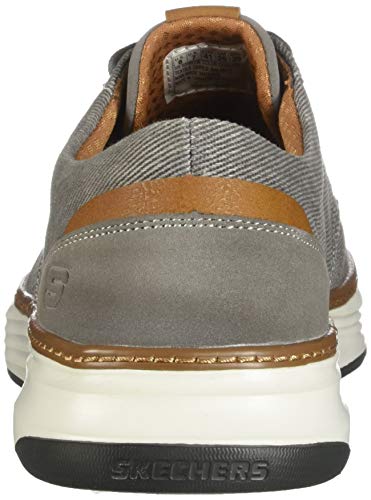 Skechers mens Skechers Men s Moreno Canvas Oxford Shoe, Beige (Tpe 578), 10.5 US