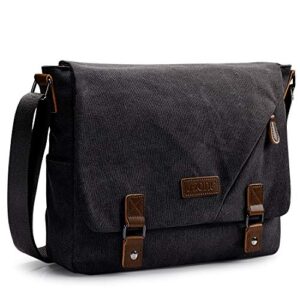 s-zone vintage canvas messenger bag shoulder bag 14 inch laptop briefcase
