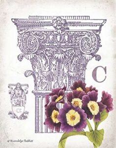 column and flower c poster print by gwendolyn babbitt (22 x 28)