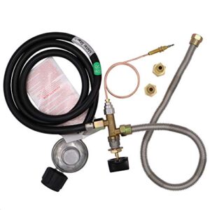meter star propane fire pit/fireplace parts gas control valve system regulator valve with hose