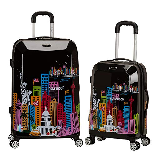 Rockland Departure Hardside Spinner Wheel Luggage, America, 2-Piece Set (20/28)