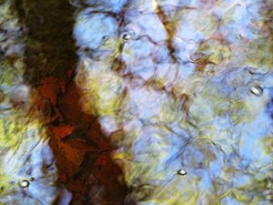 posterazzi abstract 28 massachusetts seekonk caratunk wildlife refuge ripples and reflections on water surface. poster print, (32 x 24)