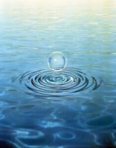 clear bubble floating above water ripples in choppy water poster print by panoramic images (29 x 36)