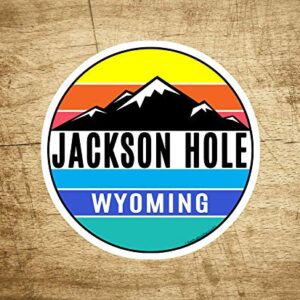 Jackson Hole Wyoming 3" Vinyl Decal Skiing Sticker Ski