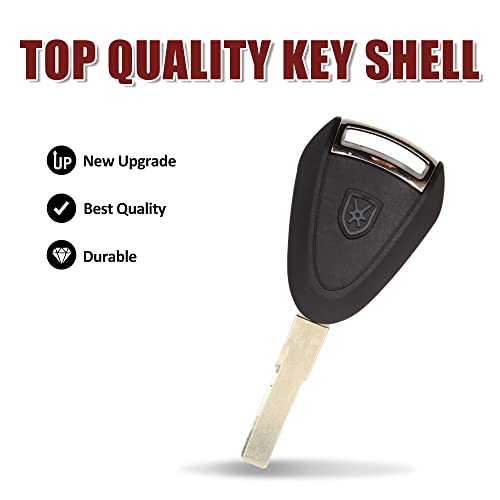 uxcell 3 Buttons Blank Key Fob Remote Control Case Shell Replacement for Porsche Boxster 987 Cayman 911 997