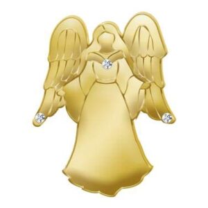crown awards guardian angel lapel pins - gold gem embellished angel lapel pins 30 pack prime