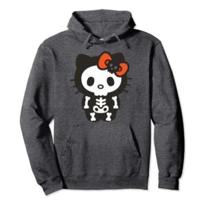 Hello Kitty Skeleton Halloween Hoodie Pullover Hoodie