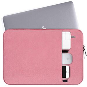 14-15 inch laptop sleeve bag waterproof shockproof notebook case for acer chromebook 14/acer aspire 14", hp steam 14/hp chromebook 14, macbook pro 15"/15.4", lg gram 14, 14 inch laptop bag, pink
