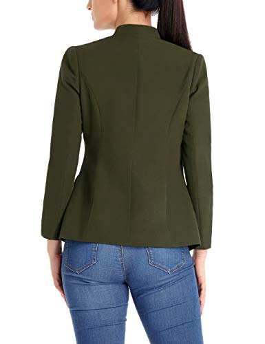 luvamia Mujer Chaqueta Blazer Jackets for Women Blazer Jacket Blazer Womens Suit Jackets and Blazers Blazers for Women Business Casual Army Green Size X-Large