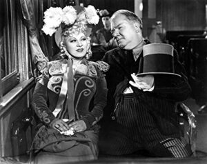 posterazzi my little chickadee from left: mae west w.c. fields 1940 photo poster print, (28 x 22)