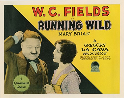 Posterazzi Running Wild From Left: W.C. Fields Mary Brian 1927 Movie Masterprint Poster Print, (28 x 22)